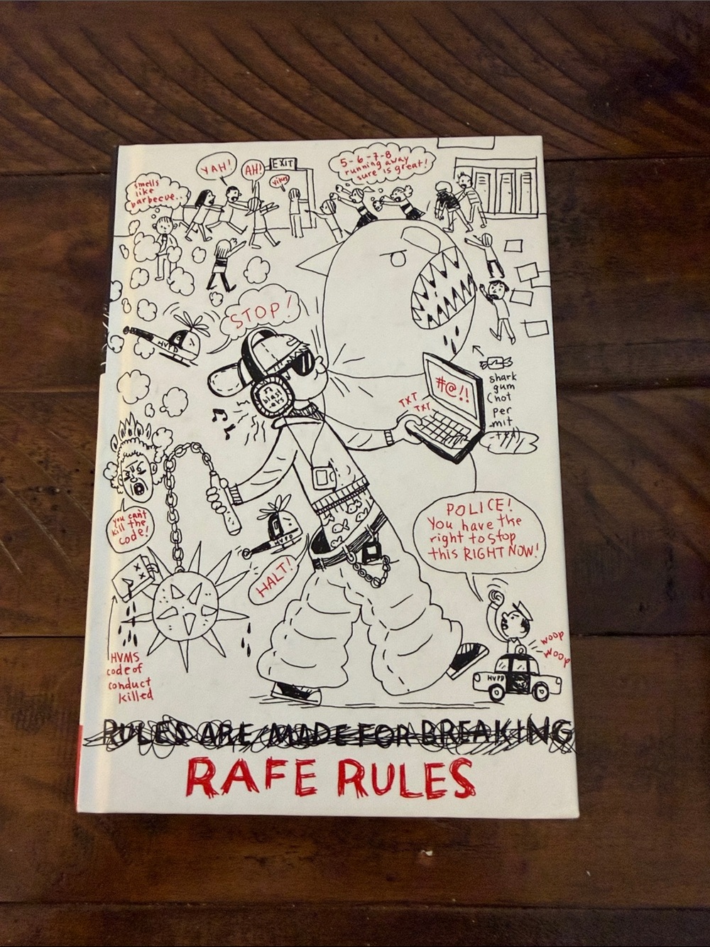 Rafe Rules Illustrated Hardcover Book - White with Red & Black Artwork
